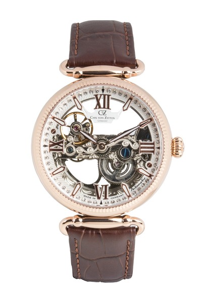 Carl Von Zeyten Γυναικείο Ρολόι Carl Von Zeyten CVZ0083RWHS, Αυτόματο, 42mm, ...