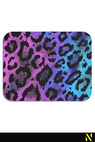 nilizma Πολύχρωμο εργονομικό ποντίκι με μοτίβο λεοπάρδαλης, αντιολισθητική βάση, χρήση στο σπίτι και στο γραφείο, ποντίκι για χρήση ποντικιού