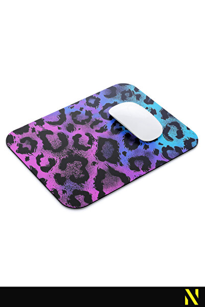 nilizma Πολύχρωμο εργονομικό ποντίκι με μοτίβο λεοπάρδαλης, αντιολισθητική βάση, χρήση στο σπίτι και στο γραφείο, ποντίκι για χρήση ποντικιού