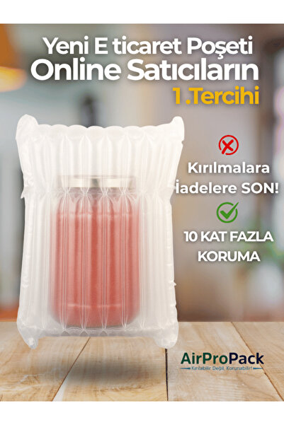 Airpropack 27x30 cm 10 adet Havalı Kargo Poşeti Airbag/Airbed/Airpack Ambalaj (20'li 50'li 100'lü seçenekler)