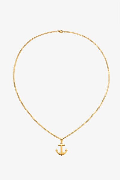 UKHWD SUPPLY 316L Çelik Minimal Çapa Kolye KA1198AL
