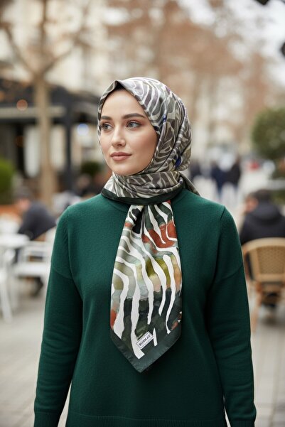 Onur Scarf - Women's Cotton Zebra Patterned Colorful Soft Scarf