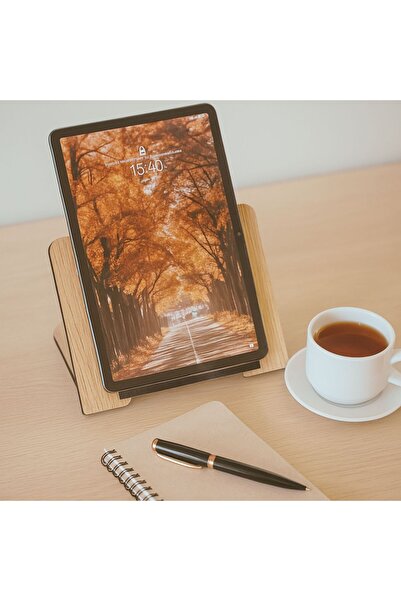Vigo Wood Mini Tablet Standı Meşe-MTS01M