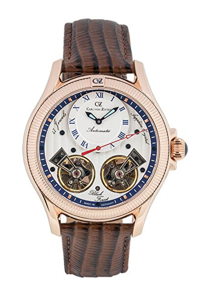 Carl Von Zeyten Ceas barbatesc Carl Von Zeyten CVZ0084RWHS, automat, 46 mm, 5ATM