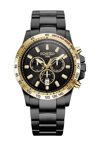 Roamer Mens Watch 861837 49 55 20, Quartz, 45mm, 10ATM