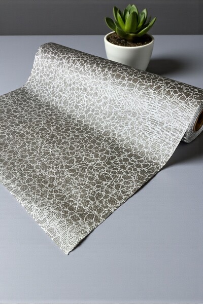 Pimula home خزانة حمام المطبخ غير القابلة للانزلاق، غطاء عرض متعدد الأغراض لرف الدرج - Stone-1044-C