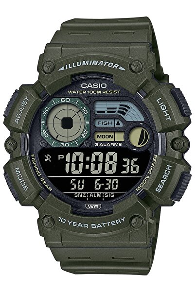 Casio Mens Watch WS-1500H-3BVEF, Quartz, 50mm, 10ATM