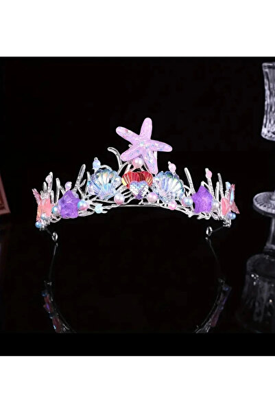 Store Undersea Queen Crown – with Mussel, Starfish and Pearl Detail