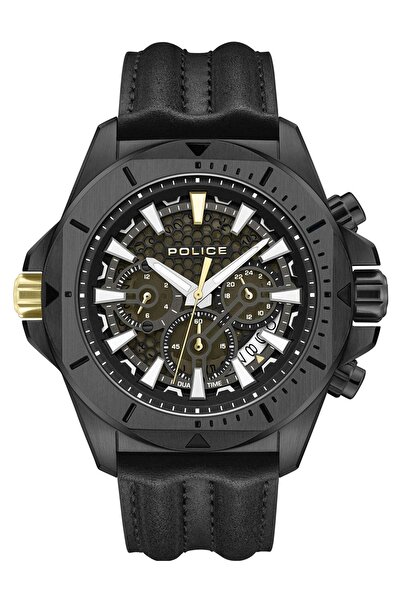 Police Ανδρικό Ρολόι Police PEWGF0054503, Quartz, 46mm, 5ATM