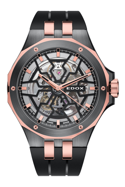 Edox Mens Watch Edox 85303-357GR-NRN, Automatic, 43mm, 20ATM