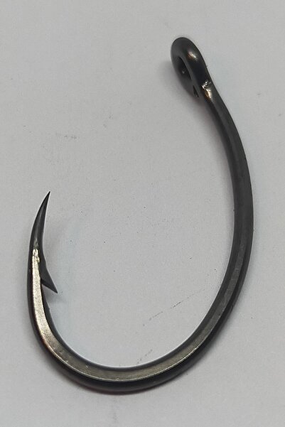 sr sazanrig Krank Model Teflon Mat Siyah Delikli Olta Iğnesi 2 No (10 Adet)