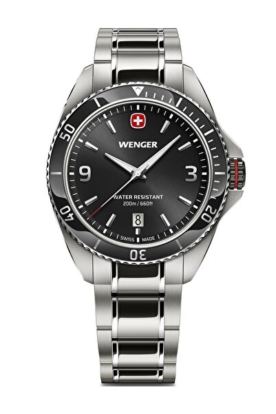 Wenger Mens Watch Wenger 01.2031.101, Quartz, 40mm, 20ATM