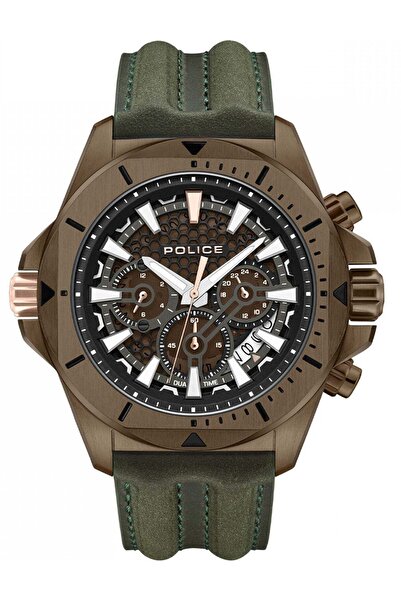 Police Mens Watch Police PEWGF0054502, Quartz, 46mm, 5ATM