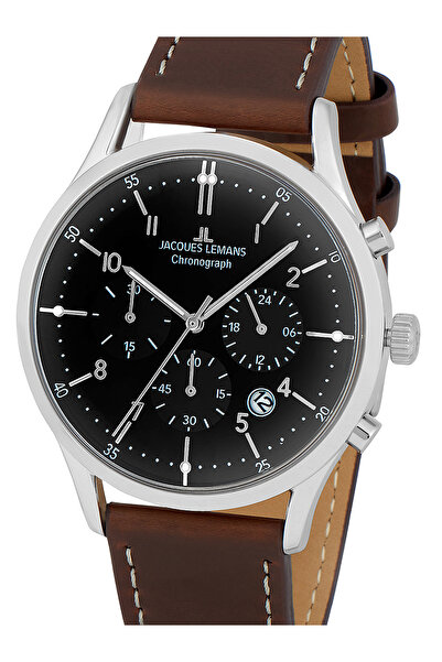 Jacques Lemans Ceas bărbătesc Jacques Lemans 1-2068M, cuarț, 41mm, 5ATM