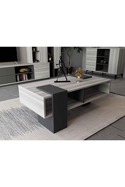 Stylish Home Grey and white TV, center and console table set - SH63