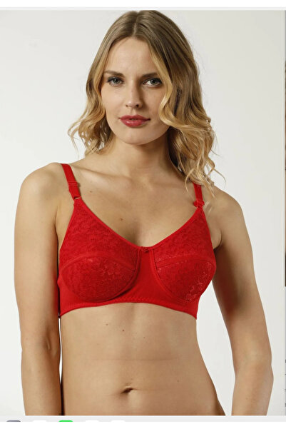 NİVENE Combed Sponge Lace Wire Free Gathering Bra B Cup