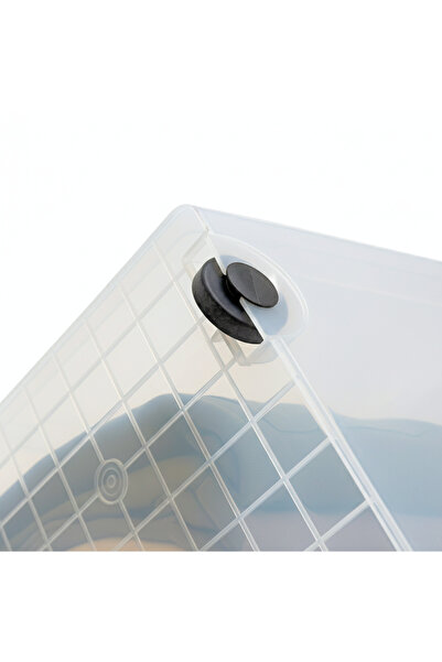 SUPPLIER 58L Clear Plastic Storage Container with Wheels and Lid, Portable & Stackable with Locking Lid