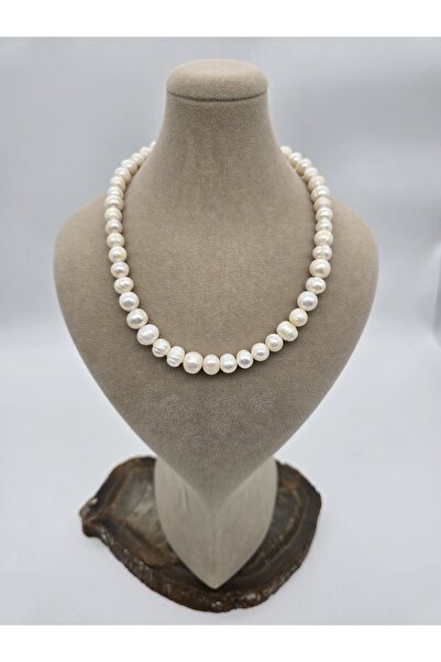 NBS Beautiful Naturel Stones İnci Gerçek Kolye Okyanus Parıltısı 8 mm Kaliteli