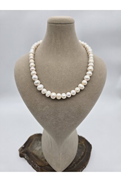 NBS Beautiful Naturel Stones İnci Gerçek Kolye Okyanus Parıltısı 8 mm Kaliteli