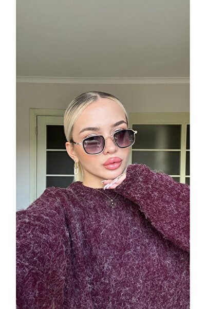 Angel Eyes Rectangle Metal Gold Black Frame Black Handle Black Gradient Glass Unisex Sunglasses