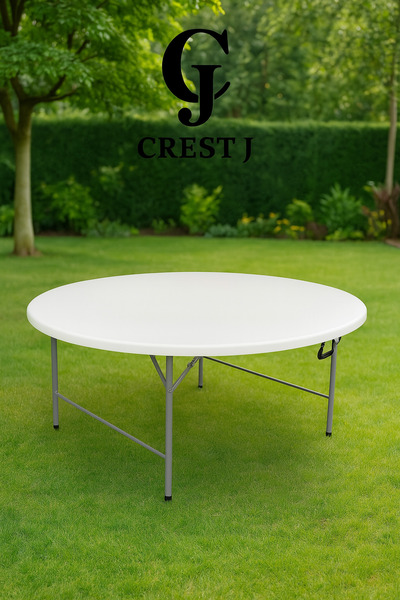 Crestj Round Plastic Folding Table