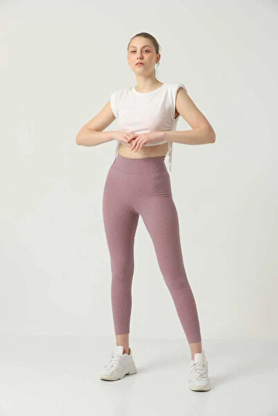 MODELLİFE طماق نسائية باللون الأزرق الداكن - طماق رياضية مضلعة عالية الخصر، مريحة للاستخدام اليومي