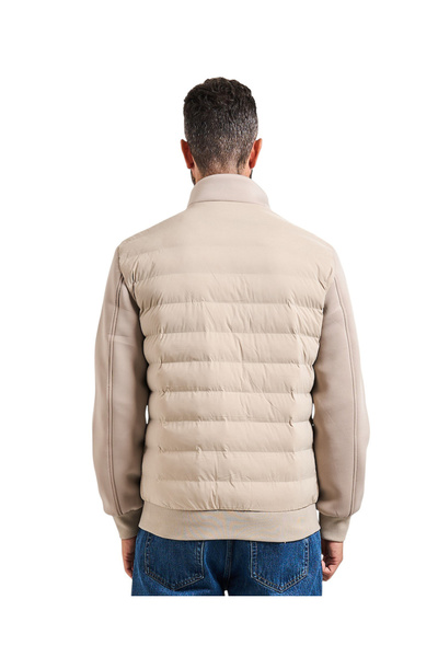 Guess Yan Kol Logolu Teknik Stretch Scuba Şişme Mont M4YL37WG9U2