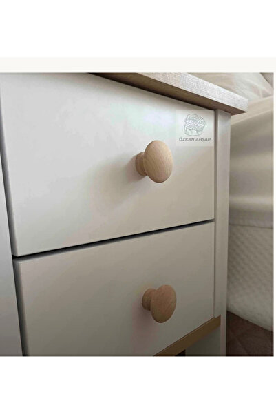 KOÇSAN Mina Ahşap Kulp Lüks Country Mutfak Mobilya Dolap Çekmece Kulbu