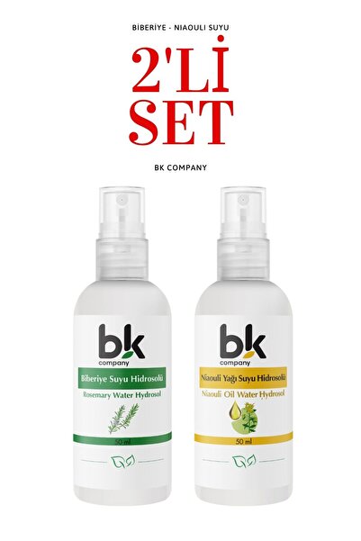 BK COMPANY Biberiye Suyu - Niaouli Yağı Suyu 2'li Avantajlı Paket
