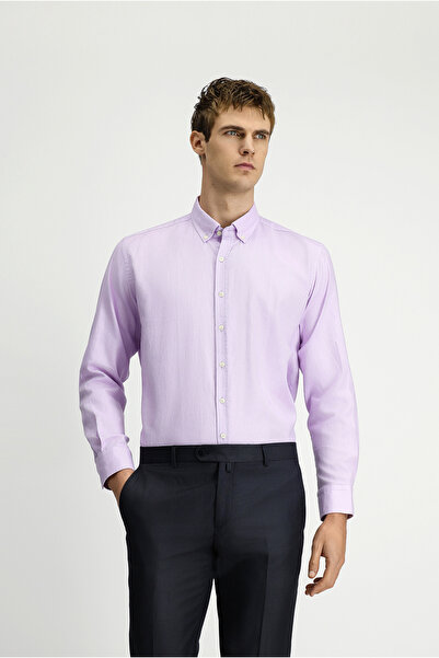 Kiğılı Cămașă Oxford din bumbac, cu mânecă lungă, cu nasturi, cu guler, cu cr...