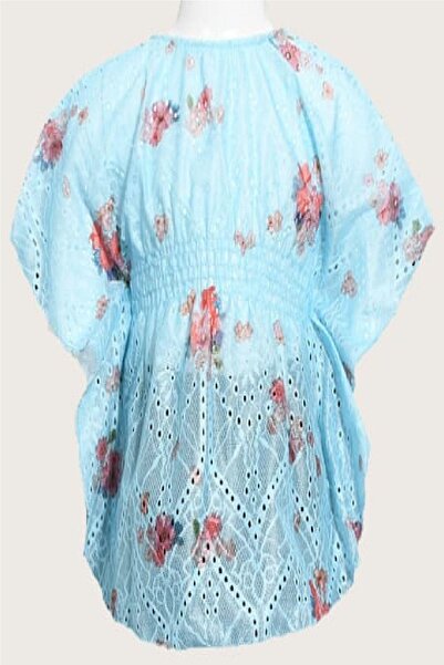 dinamik çocuk Bluză Pareo din dantelă cu imprimeu floral pentru fetiță cu talie elastică