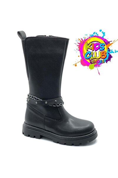 KOCAMANLAR Μπότες Cool Parlis Rubber Sole Ορθοπεδικές Παιδικές Μπότες ΜΑΥΡΟ