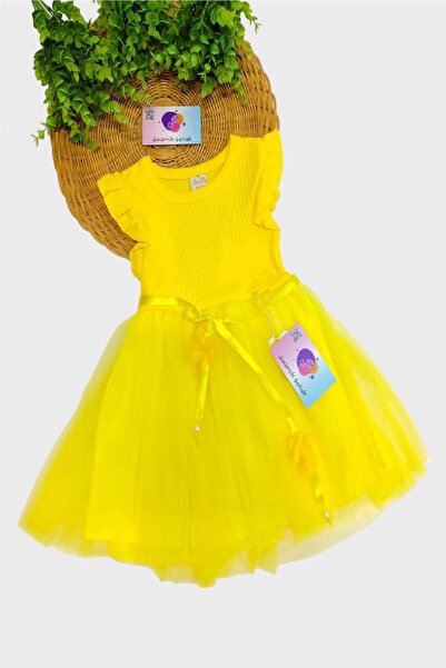 dinamik çocuk Kız Çocuk Tül Özel Gün Doğum Günü Günlük Prenses Elbise