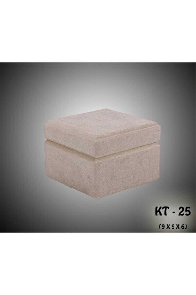 SEKAY AHŞAP Ahşap Boyanabilir Takı-makyaj-aksesuar Dekoratif Çok Amaçlı Kare ...