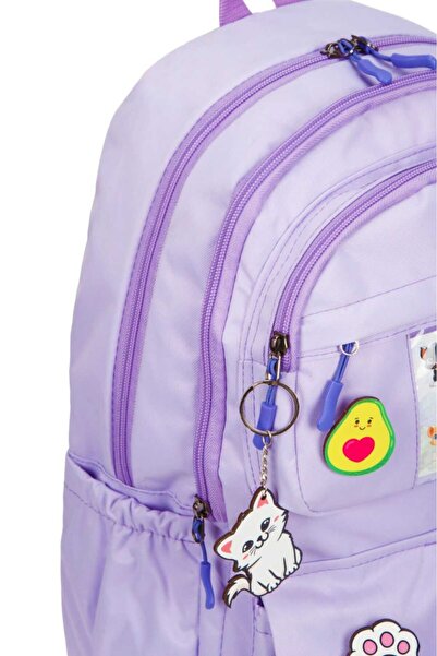 GreandBags 2 ANA BÖLMELİ Kore tarzı Tablet Bölmeli Ayıcık Ve Aksesuar Hediyeli Okul Çantası