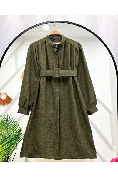 modasindoma قميص تونيك نسائي بحزام