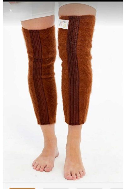 S&D ÇARŞİ Oversized Men's Long Camel Hair Wool Knee Pads Corset Warm 1 Pair