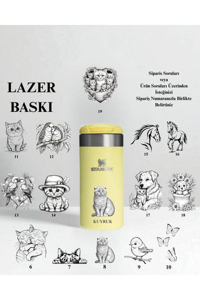 Stanley Kişiselleştirilebilir The Aerolight Transit 0,35 Litre Çelik Termos B...