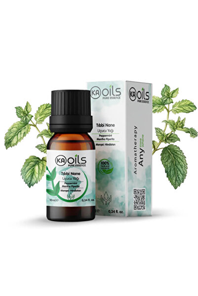 KAOils Pure Essence Tıbbi Nane Uçucu Yağı 10 ml - Peppermint Essential Oil %1...