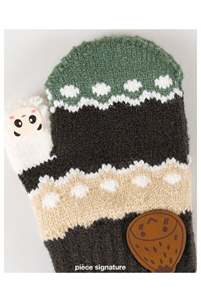 PIECE SIGNATURE قفازات للأطفال الذكور مصنوعة من الأكريليك بنسبة 100% (1-3 سنوات)