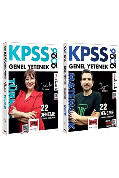 Yargı Yayınları Yargı 2026 KPSS Türkçe + Matematik 22+22 Deneme 2 li Set Yeld...