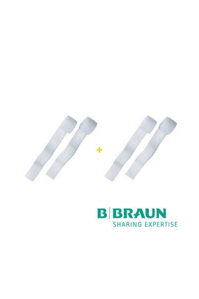 B-Braun 2 sets of BBraun URIMED® STRAP elastic bands for urine bags, white (2 pieces/set)