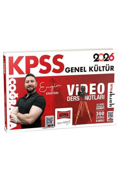 Yargı Yayınları Yargı 2026 KPSS Coğrafya Video Ders Notları - Engin Eraydın Yargı Yayınları