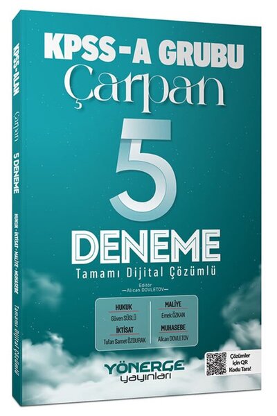 Yönerge Yayınları Yönerge 2026 KPSS A Grubu Çarpan 5 Deneme Çözümlü - Alican ...