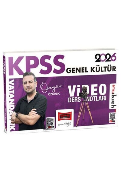 Yargı Yayınları Yargı 2026 KPSS Vatandaşlık Video Ders Notları - Özgür Özkını...