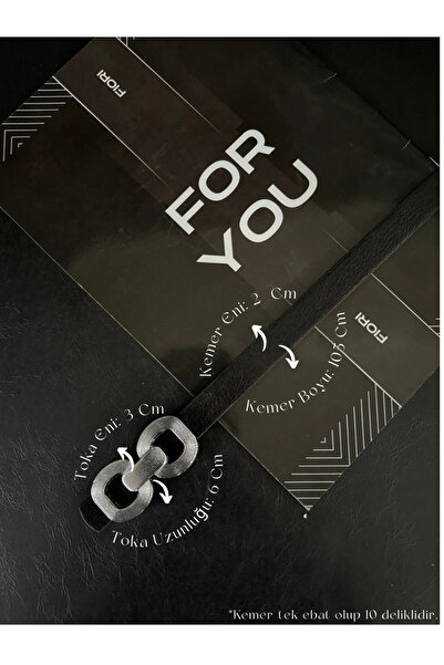 Fiori Çift Tokalı Kadın Pantolon Kemeri, Ceket Kemeri, Gömlek Kemeri, Elbise ...