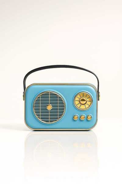 Asel Aksesuarcı Retro Bluetooth Hoparlör - Radyo Görünümlü Taşınabilir Speake...