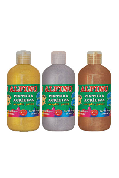 Alpino Yayıncılık Alpino Akrilik Boya Şişe 250 ML Metalik Bronz DV000134