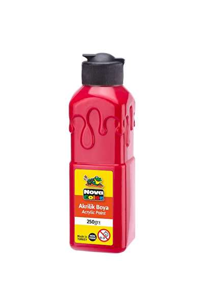 Nova Color Akrilik Boya 250 GR Kırmızı NC-3011
