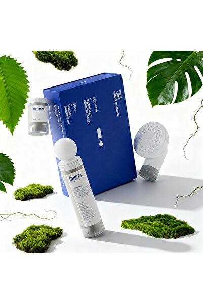 SHIFT مجموعة فلاتر، الإصدار الأول، فلتر رأس دش متكامل للتنقية والعطر - 3 قطع